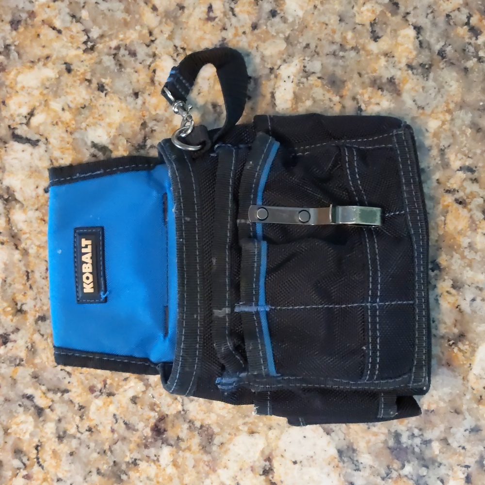 Kobalt Polyester Technician Tool Pouch . Belt Bag